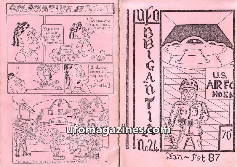 Cover of West Yorkshire UFO Research Group issue 24: UFO BRIGANTIA