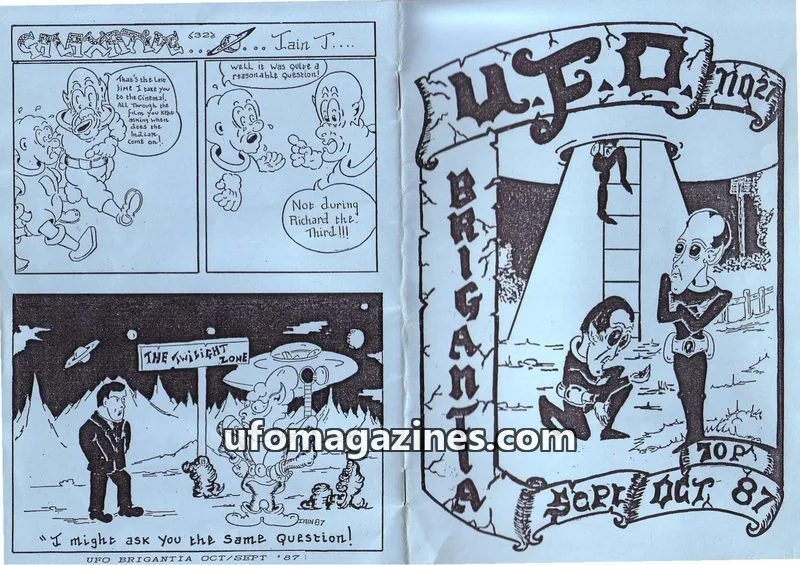 Cover of West Yorkshire UFO Research Group issue 27: UFO BRIGANTIA