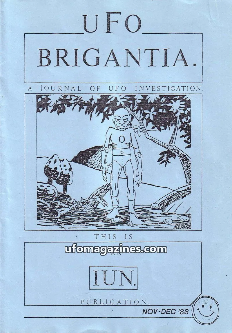 Cover of The Independent UFO Network (I.U.N.) issue 35: UFO BRIGANTIA