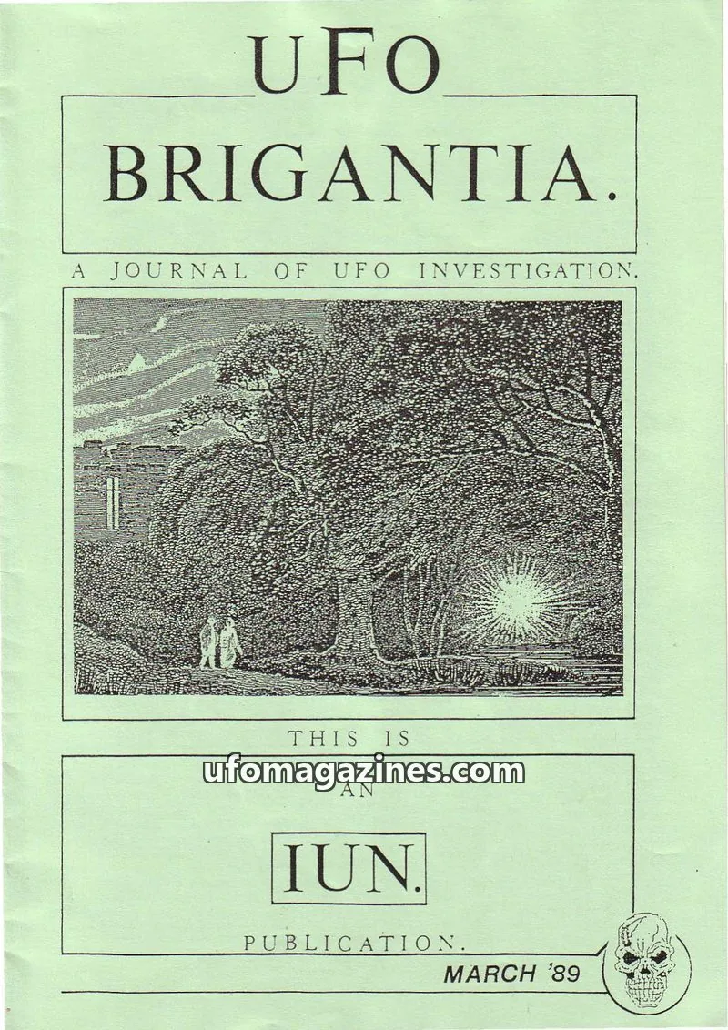 Cover of The Independent UFO Network (I.U.N.) issue 37: UFO BRIGANTIA
