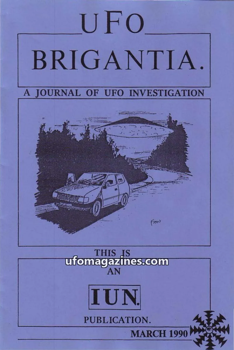 Cover of UFO Brigantia issue MARCH 1990: UFO BRIGANTIA