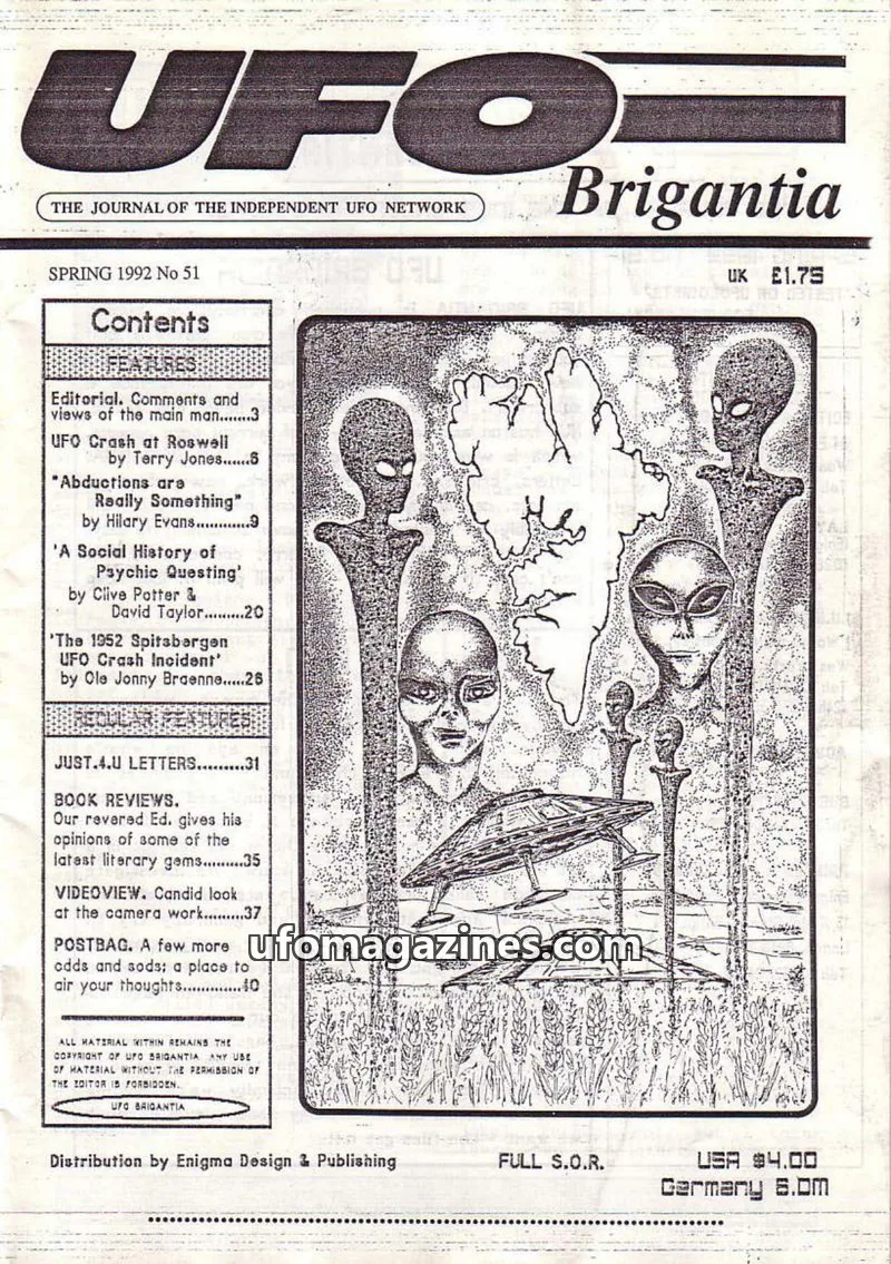 Cover of UFO Brigantia issue No 51: UFO Brigantia
