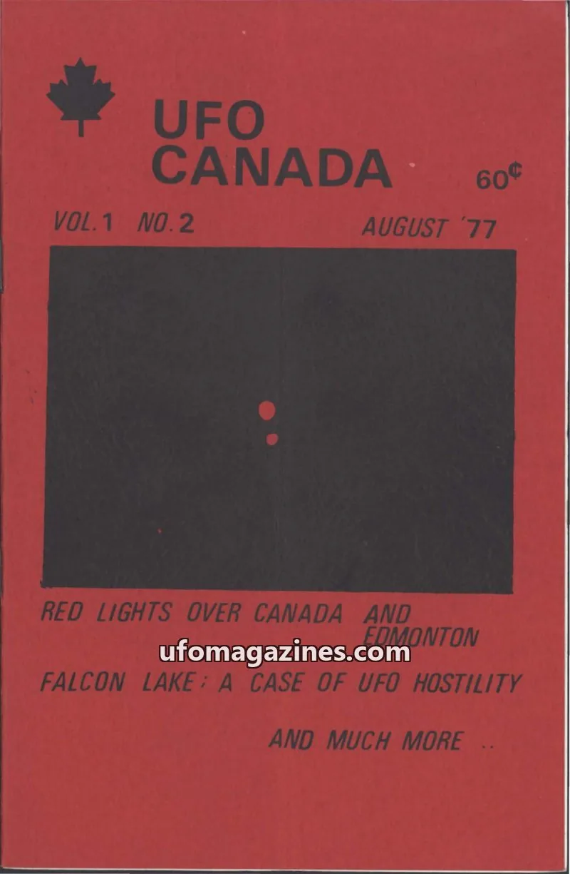 Cover of UFO Canada (Gontovnick) issue VOL.1 NO.2: UFO CANADA