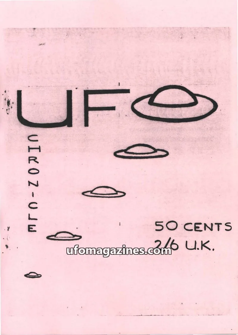 Cover of UFO Chronicle (Gordon Emery) issue No. 2: UFO Chronicle