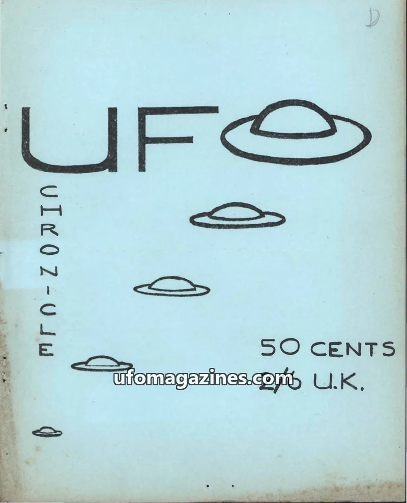 Cover of UFO Chronicle (Gordon Emery) issue Vol.1. No. 3.: UFO Chronicle