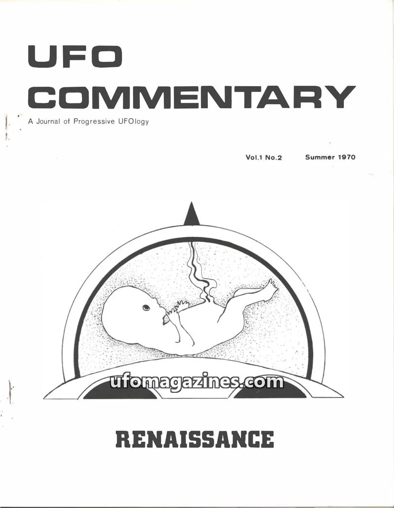 Cover of UFO Commentary (Patrick Huyghe) issue Vol.1 No.2: UFO COMMENTARY