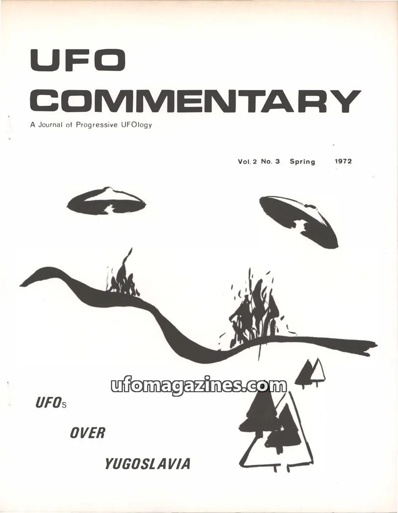 Cover of UFO Commentary (Patrick Huyghe) issue Vol. 2 No. 3: UFO COMMENTARY