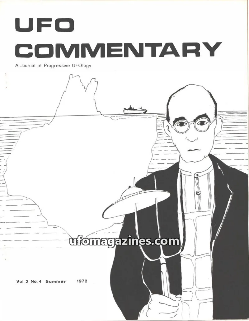 Cover of UFO Commentary (Patrick Huyghe) issue Vol. 2 No. 4: UFO COMMENTARY