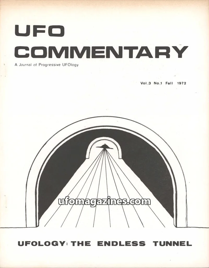 Cover of UFO Commentary (Patrick Huyghe) issue Vol.3 No.1: UFO COMMENTARY