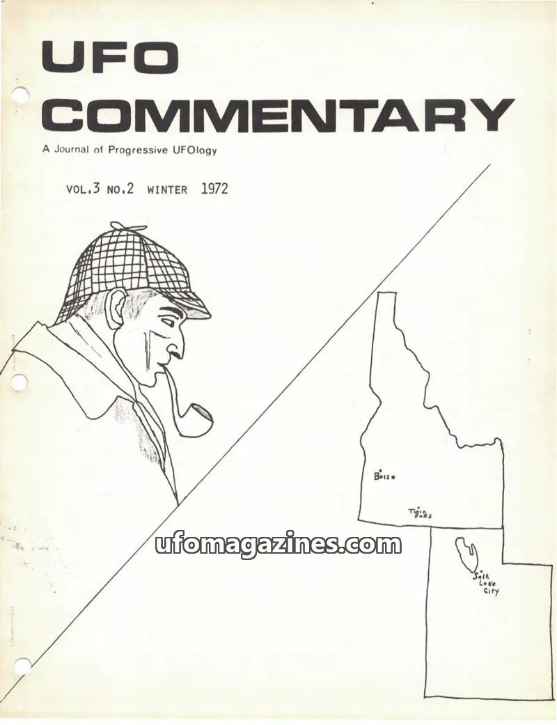 Cover of UFO Commentary (Patrick Huyghe) issue VOL.3 NO.2: UFO COMMENTARY