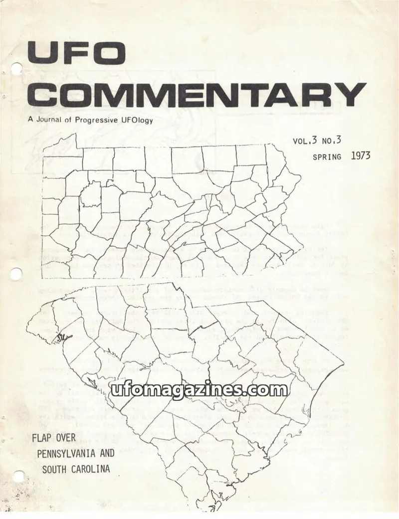 Cover of UFO Commentary (Patrick Huyghe) issue VOL.3 NO.3: UFO COMMENTARY