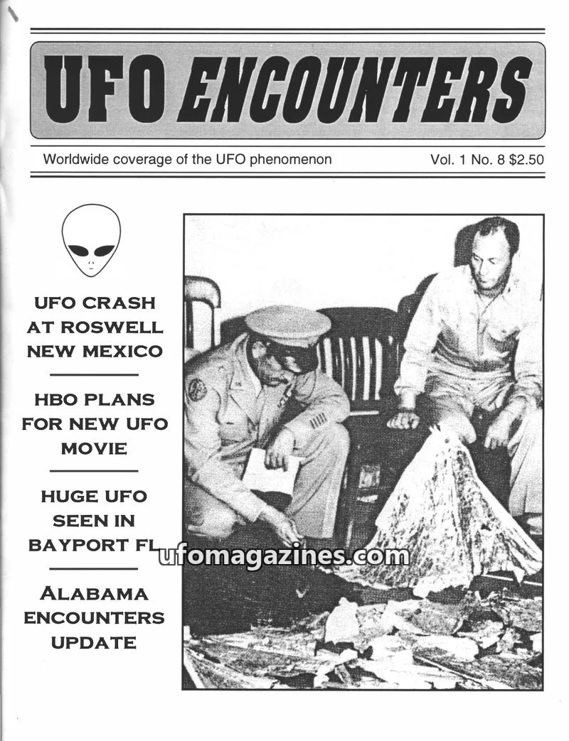 Cover of Aztec Publishing issue Vol. 1 No. 8: UFO ENCOUNTERS