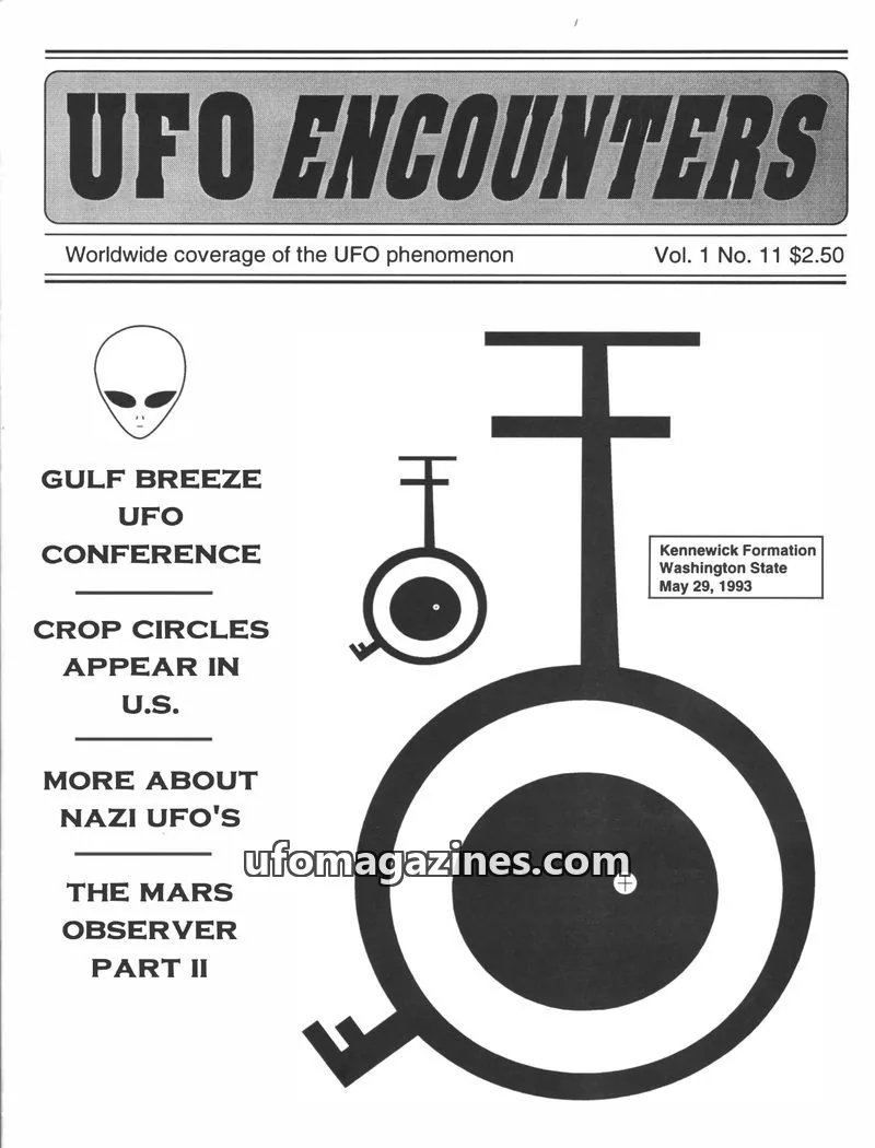 Cover of Aztec Publishing issue Vol. 1 No. 11: UFO ENCOUNTERS