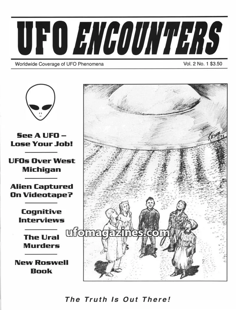 Cover of Aztec Publishing issue Vol. 2 No. 1: UFO ENCOUNTERS