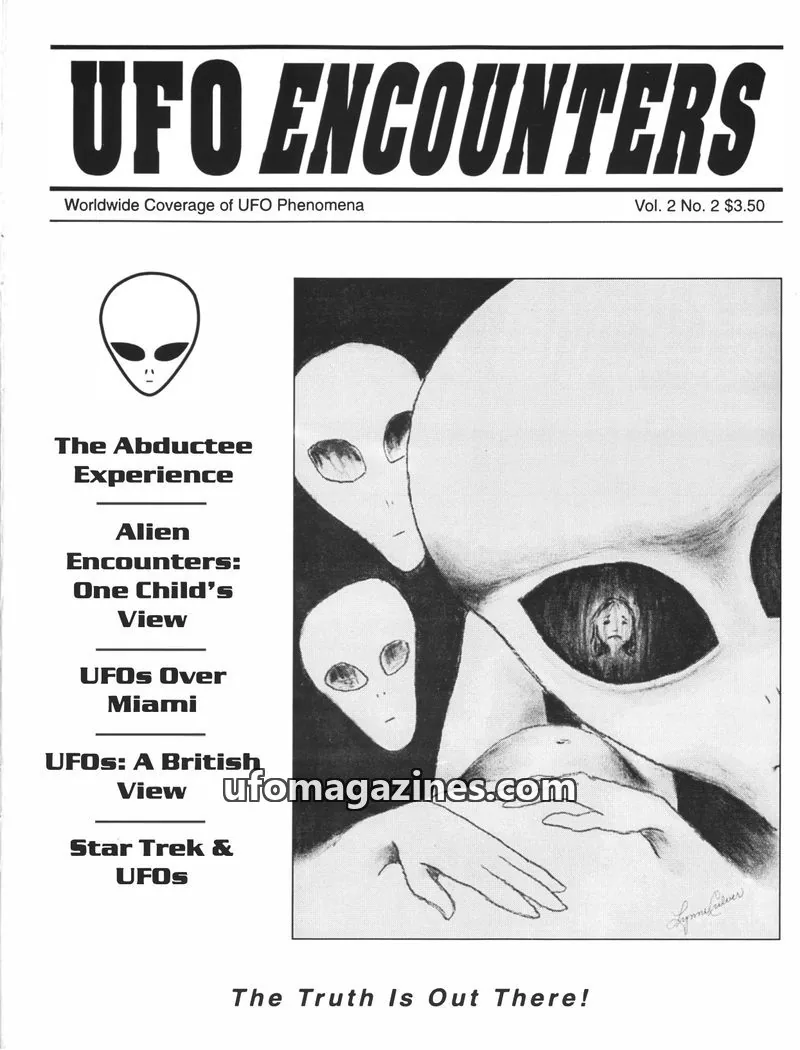 Cover of Aztec Publishing issue Vol. 2 No. 2: UFO ENCOUNTERS