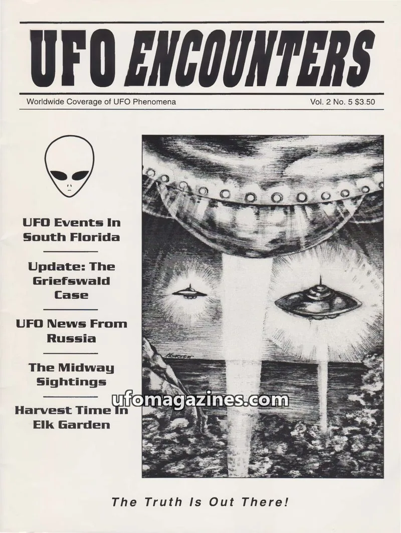 Cover of Aztec Publishing issue Vol. 2 No. 5: UFO ENCOUNTERS