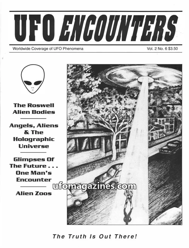 Cover of Aztec Publishing issue Vol. 2 No. 6: UFO ENCOUNTERS