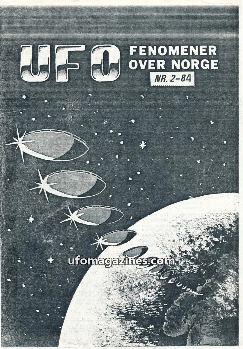 Cover of UFO Fenomener Over Norge issue 2-84: UFO FENOMENER OVER NORGE