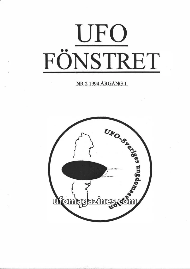Cover of UFO-Fonstret issue 2: UFO FÖNSTRET