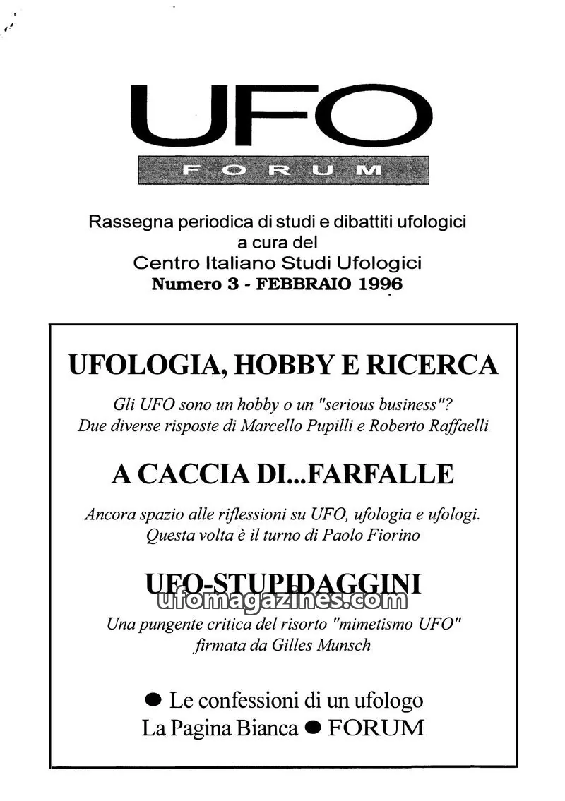 Cover of UFO Forum (CISU) issue 3: UFO Forum