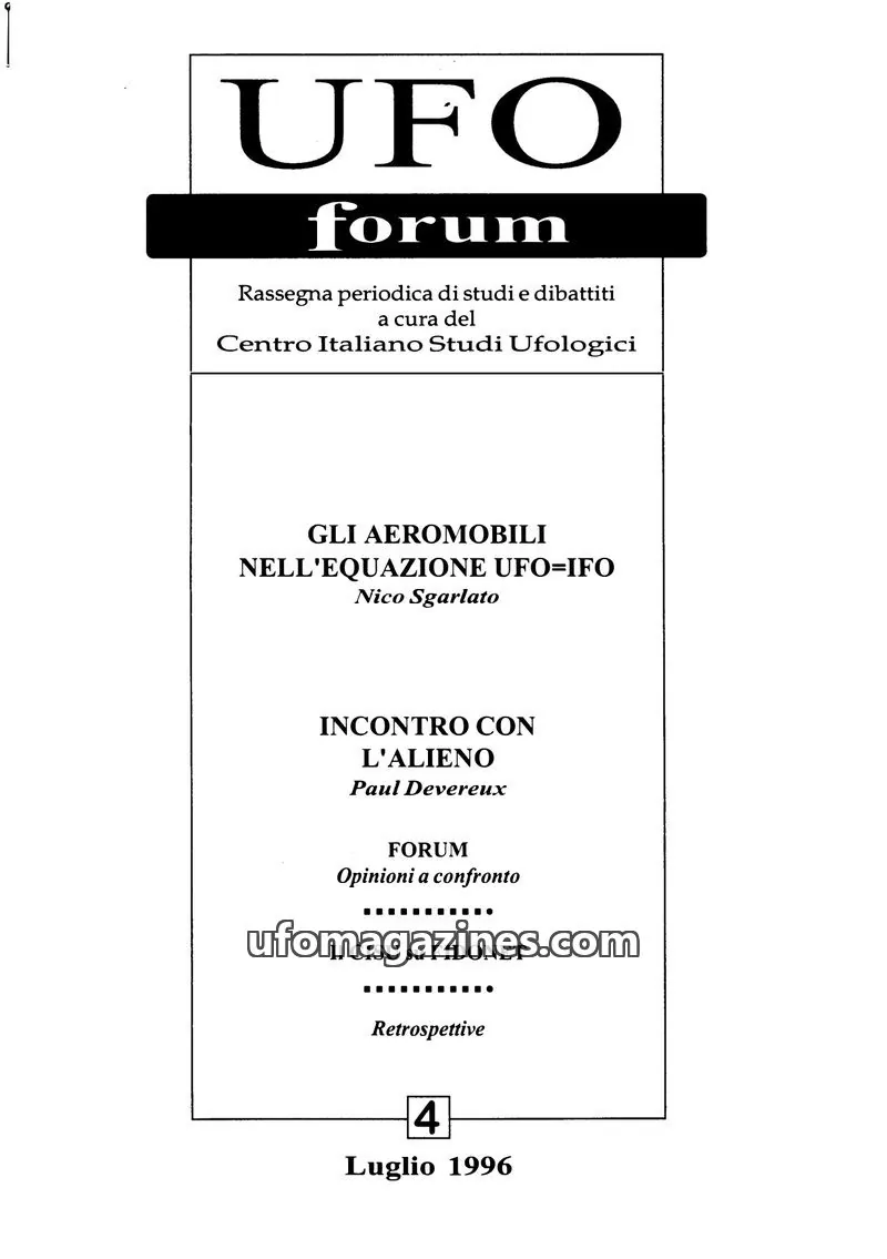 Cover of UFO Forum (CISU) issue 4: UFO forum
