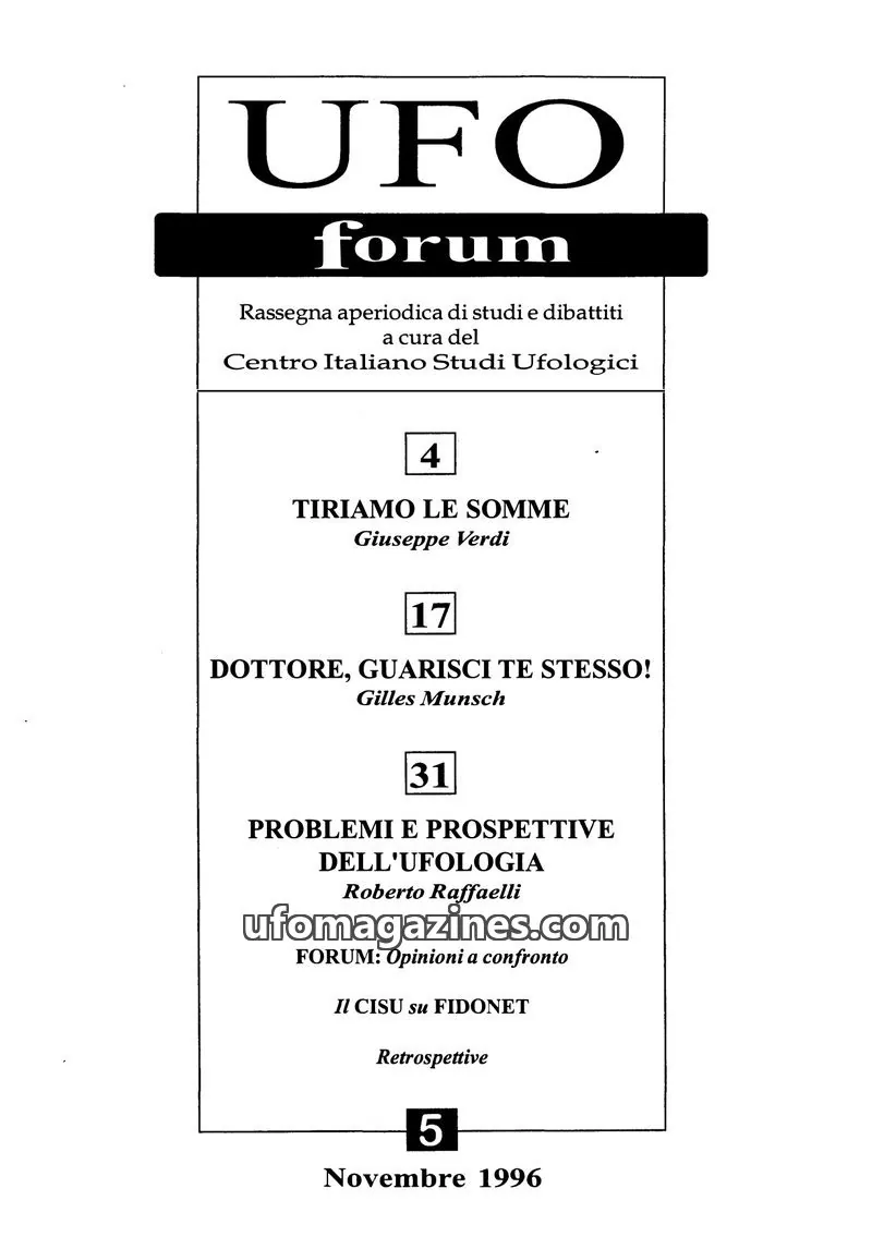 Cover of UFO Forum (CISU) issue 5: UFO Forum