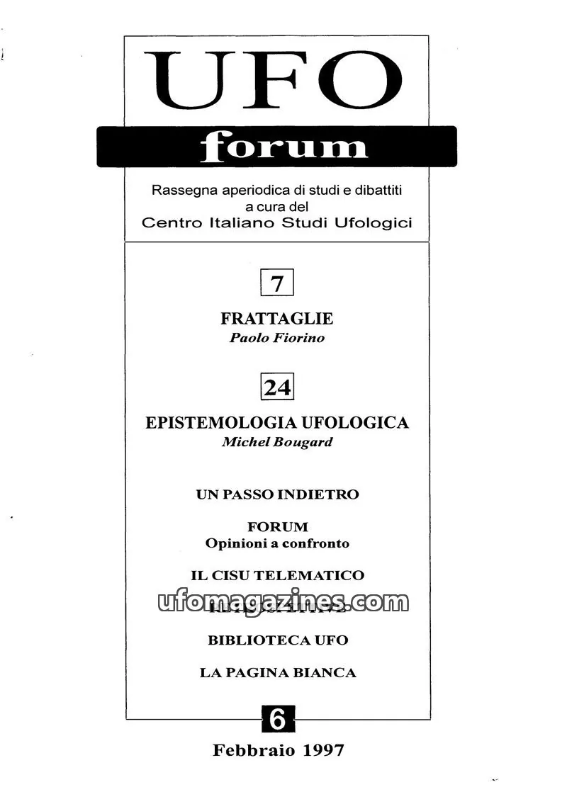 Cover of UFO Forum (CISU) issue 6: UFO forum