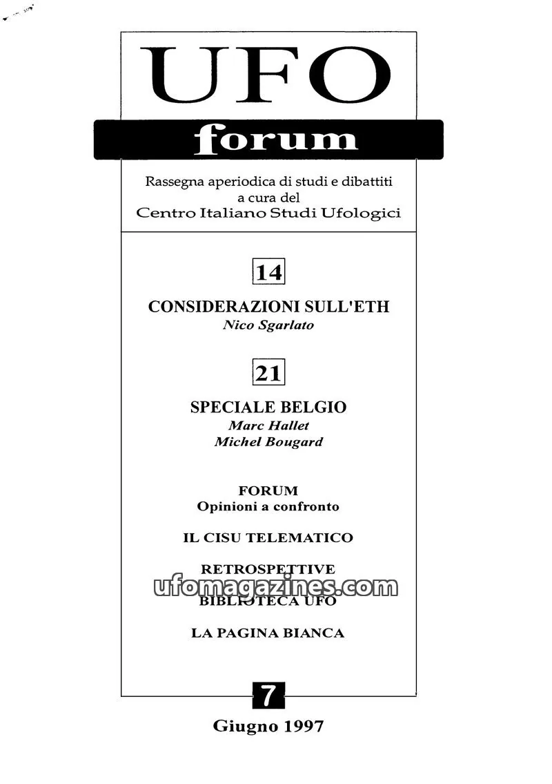 Cover of CISU issue 7: UFO forum