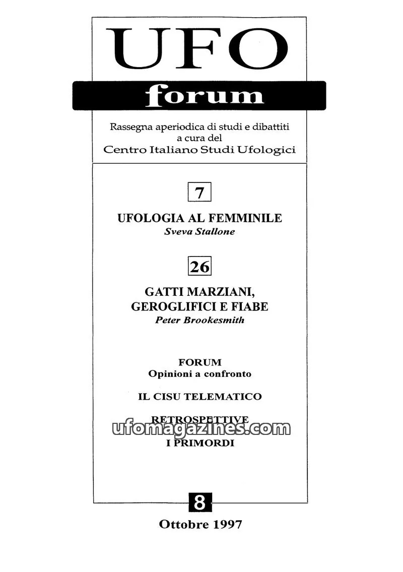 Cover of UFO Forum (CISU) issue 8: UFO forum