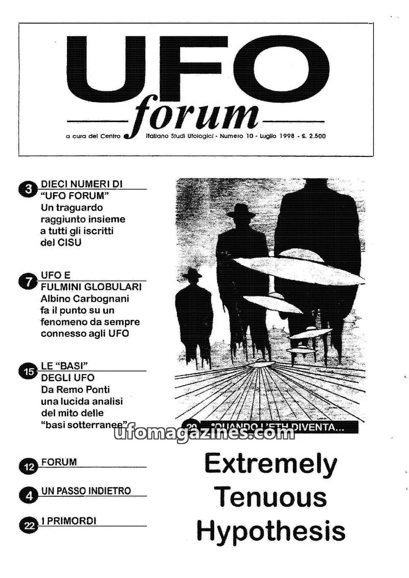 Cover of UFO Forum (CISU) issue 10: UFO forum
