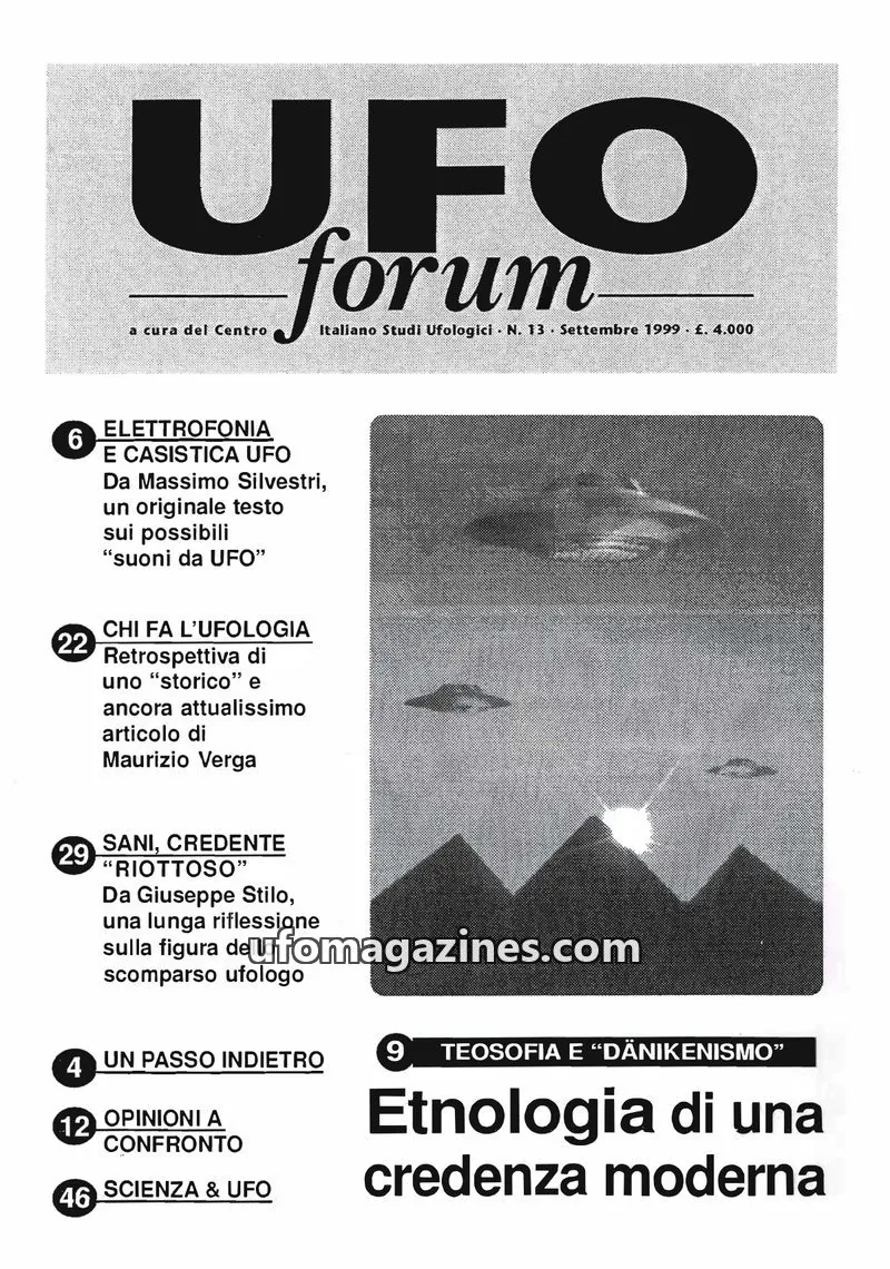 Cover of UFO Forum (CISU) issue 13: UFO forum