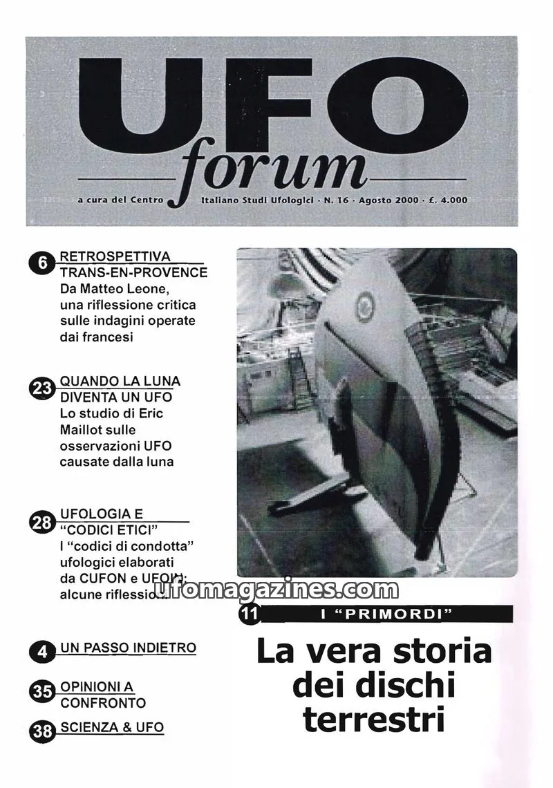 Cover of UFO Forum (CISU) issue 16: UFO forum