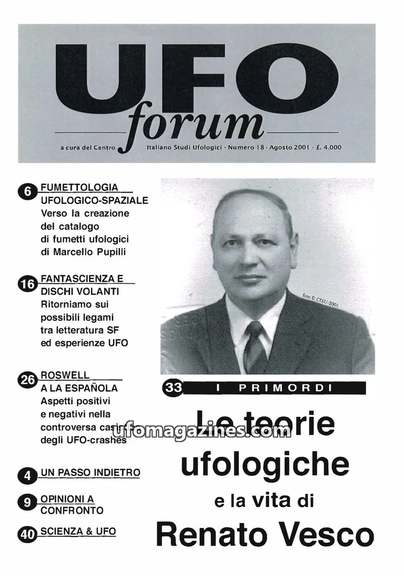 Cover of UFO Forum (CISU) issue 18: UFO forum
