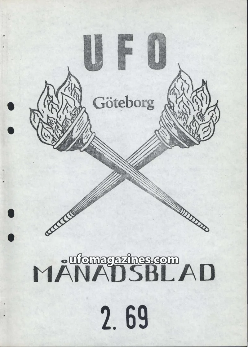Cover of UFO Goteborg Manadsblad issue 2.69: UFO Göteborg Månadsblad