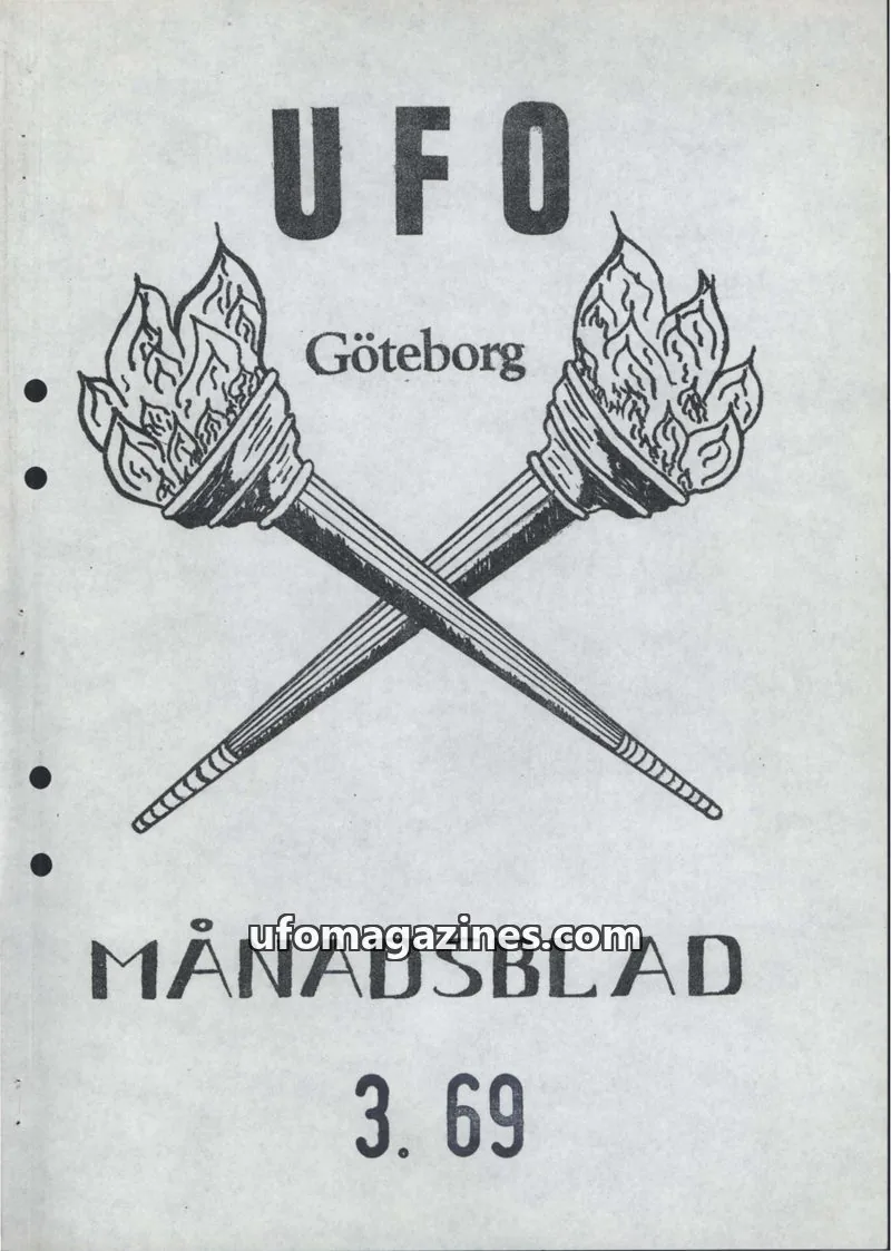 Cover of UFO Goteborg Manadsblad issue 3: UFO Göteborg Månadsblad