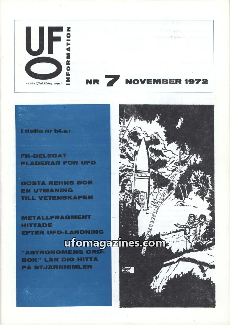 Cover of UFO Information issue 7: UFO-INFORMATION