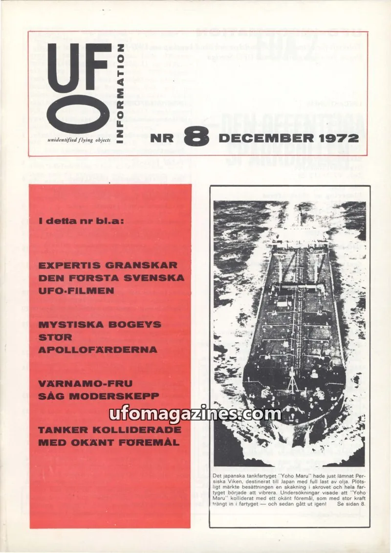 Cover of UFO Information issue 8: UFO INFORMATION