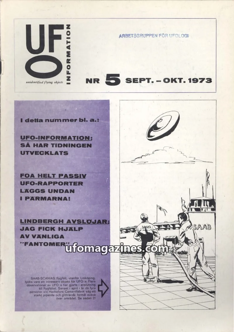 Cover of UFO Information issue 5: UFO-INFORMATION
