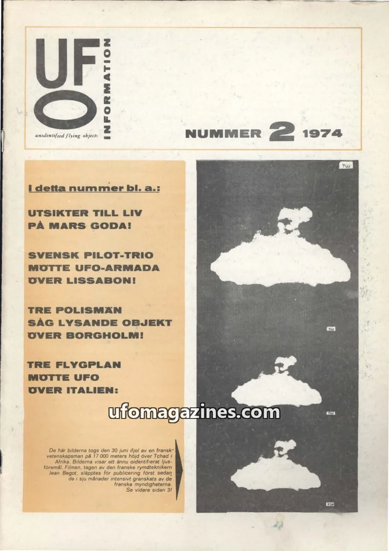 Cover of UFO Information issue 2: UFQ INFORMATION