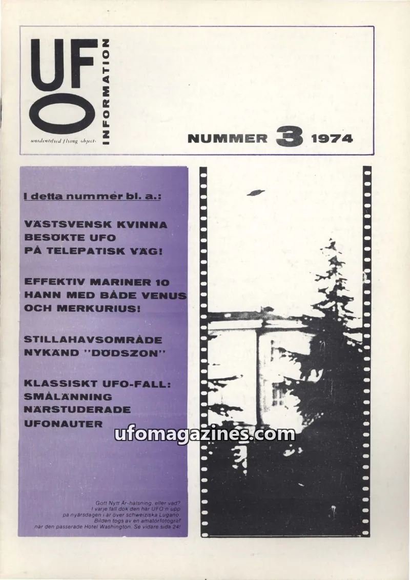 Cover of UFO Information issue 3: UFO-INFORMATION
