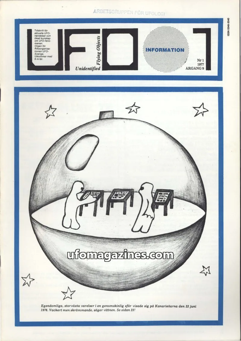 Cover of UFO Information issue Nr 1: UFO INFORMATION