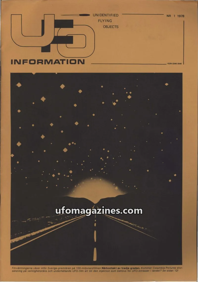 Cover of UFO Information issue 1: UFO-INFORMATION