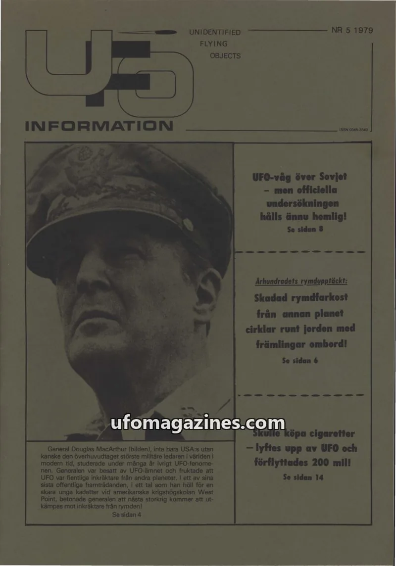 Cover of UFO Information issue 5: UFO INFORMATION