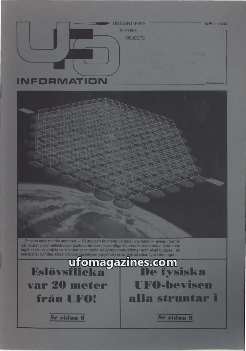 Cover of UFO Information issue 1: UFO-INFORMATION