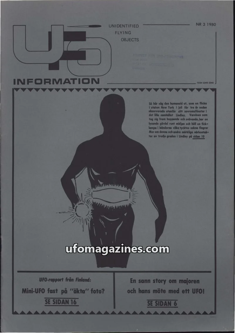 Cover of UFO Information issue 3: UFO-INFORMATION