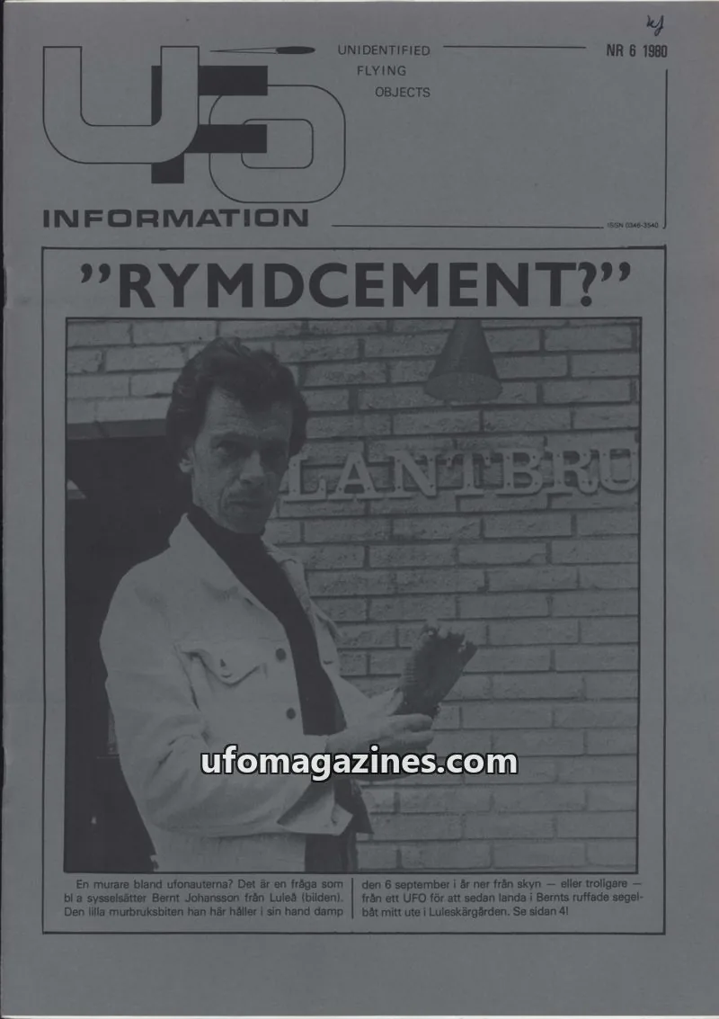 Cover of UFO Information issue 6: UFO-INFORMATION