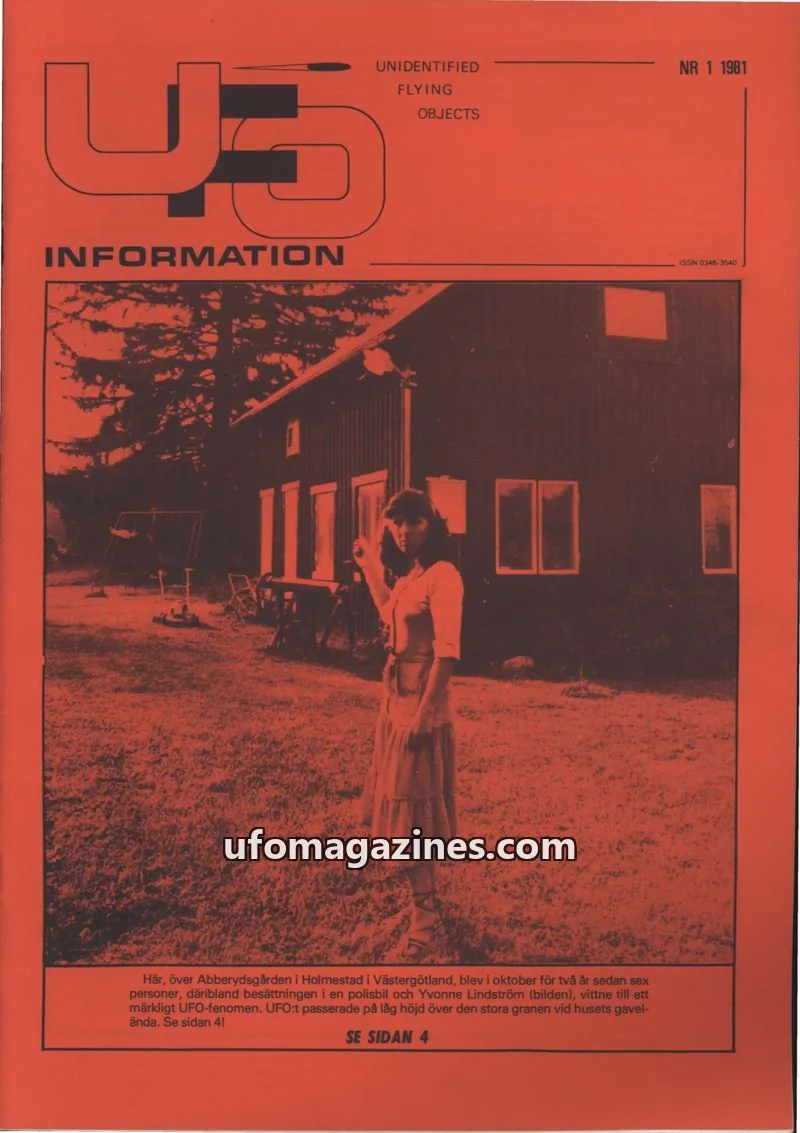 Cover of UFO Information issue 1: UFO-INFORMATION