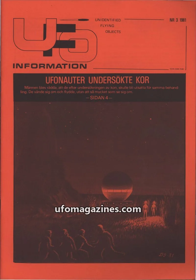 Cover of UFO Information issue 3: UFO-INFORMATION