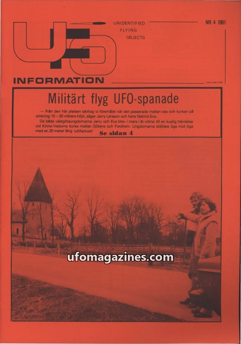 Cover of UFO Information issue 1: UFO-Aktuellt