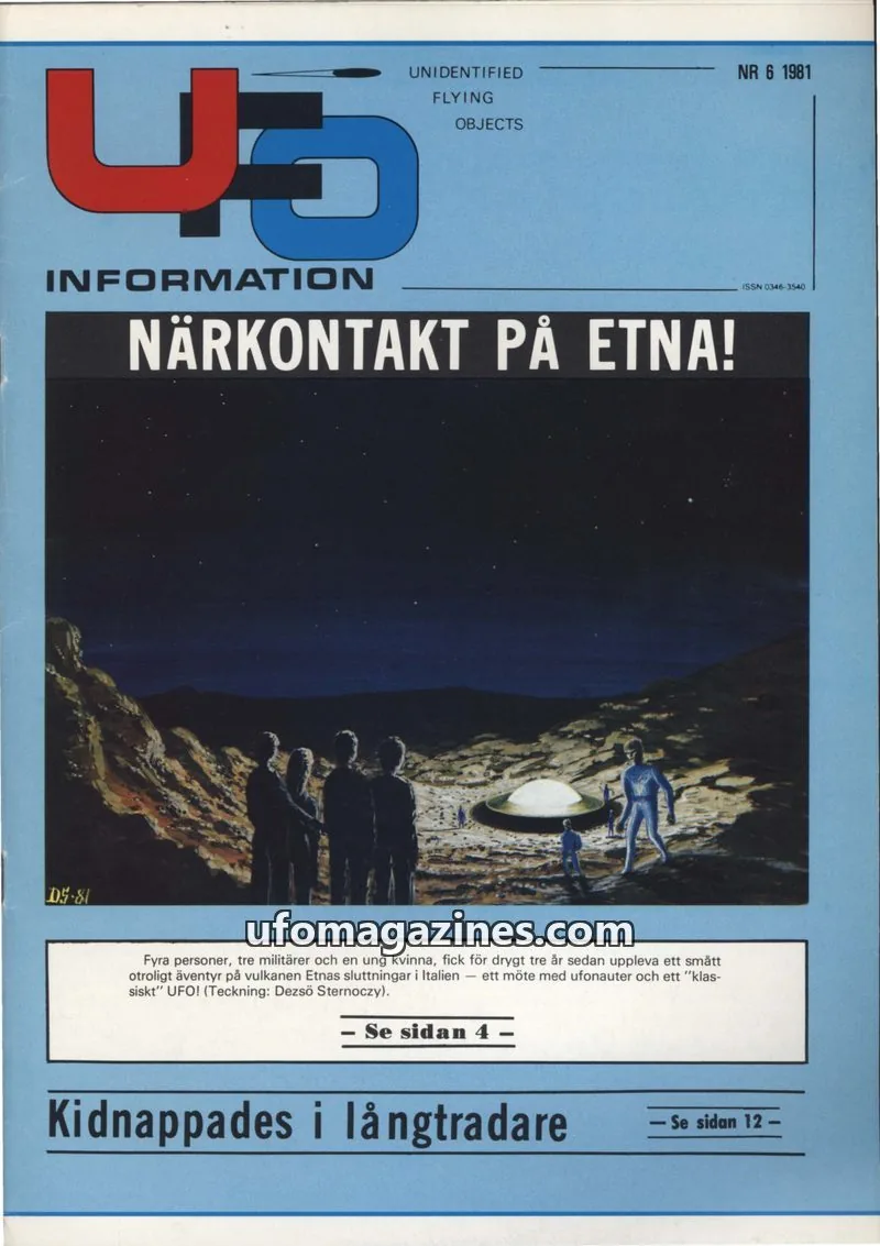 Cover of UFO Information issue NR 6 1981: UFO INFORMATION